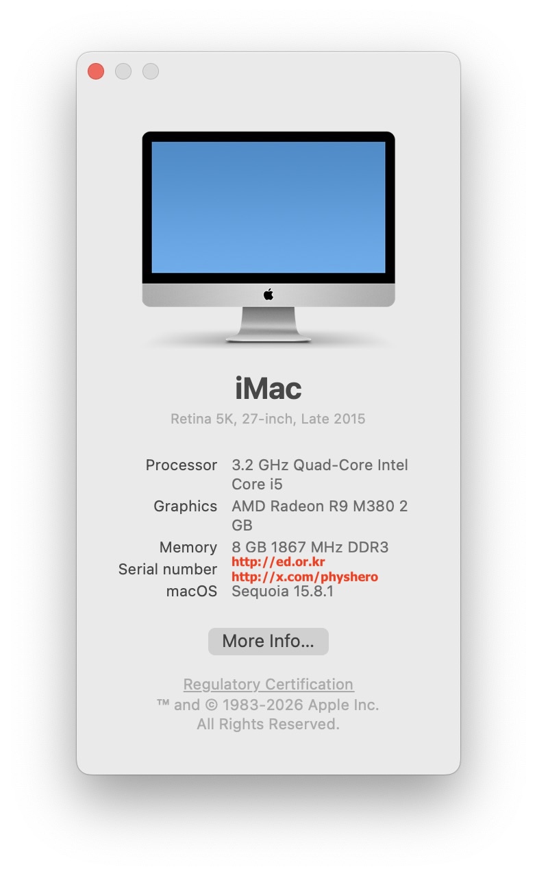 macOS 15 Sequoia & Muse on 2015 iMac